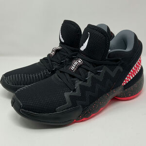 Adidas Venom Marvel Basketball Shoes Men size 9 DON Issue 2  Black Red FW9038